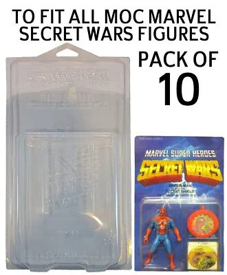 Buy 10 X Protective Figure Cases For MOC Marvel Secret Wars Figures AFTMOTU MOTU • 65£