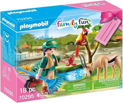 Buy Playmobil Family Fun Zoo Gift Set 70295 With Figures & Accessories Age 4+ BNIB • 8.99£