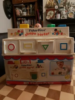 Buy Vintage 1970s (1978) Boxed Fisher-Price 412 Shape Sorter With Handle INCOMPLETE • 19.99£