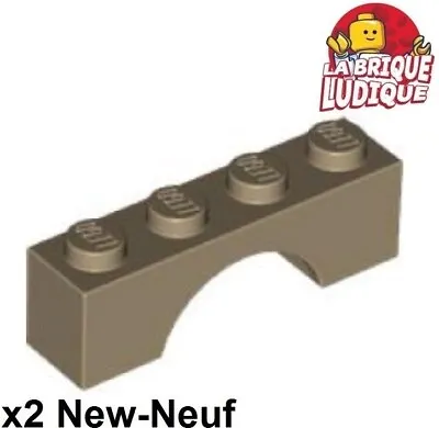 Buy LEGO 2x Brick Arche Arch 1x4 Beige Dark / Dark Tan 3659 New • 3£