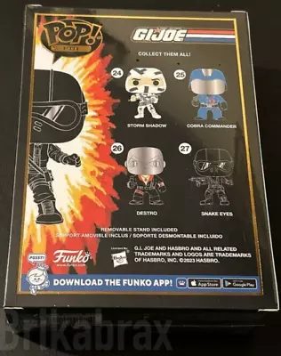 Buy Funko Pop Pin GI Joe Snake Eyes #27 Collectable 4  Enamel Badge Comes With Stand • 6.99£