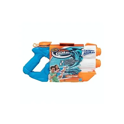 Buy Nerf Super Soaker Twin Tide Water Blaster Gun Outdoor Garden Toy • 16.99£