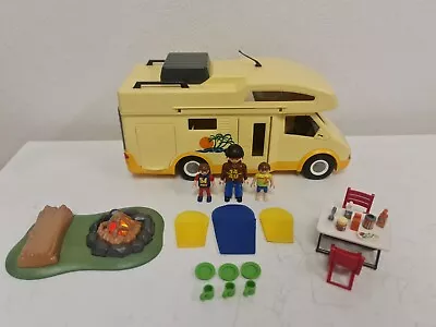 Buy Playmobil Campervan And Light Up Camp Fire • 25£