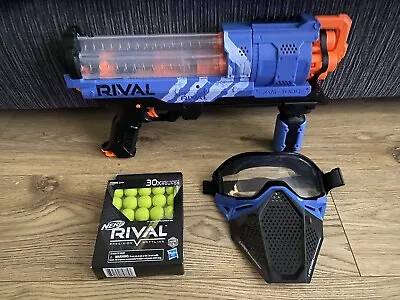 Buy Nerf Rival Artemis XVII-3000 Blue Blaster &  Ammo Included Boxed Blue Mask Added • 39.97£