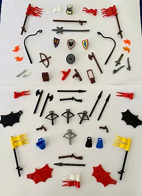 Buy Lego Vintage Castle Knights Weapons Flags Shields Job Lot Mini Figures Spares • 45£