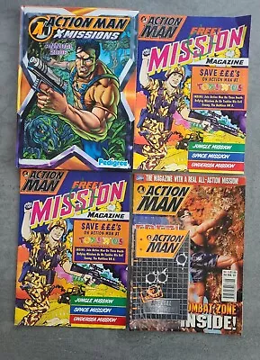 Buy Vintage Action Man Hasbro Book & 3 Magazines • 13.50£