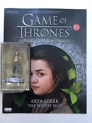 Buy Game Of Thrones Issue 16 Arya Stark Eaglemoss Collector's Figure Figurine Models • 9.99£