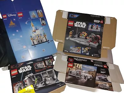Buy Lego Various Sets BOXES ONLY Disney Castle, Star Wars And 007 Aston Martin • 5.50£