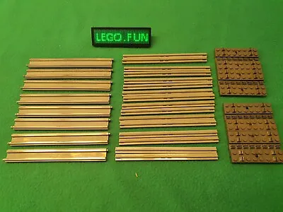 Buy LEGO® 12V Rails 7850+7854 Without Holes!! Railroad Train Tracks Without Holes! • 30.81£