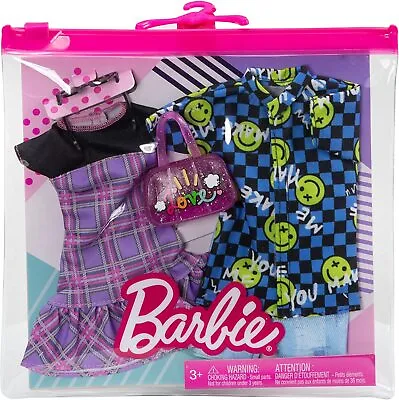Buy Barbie Fashion Pack - HBV73 - 2 Clothing Outfits For Ken & Barbie Doll • 21.43£