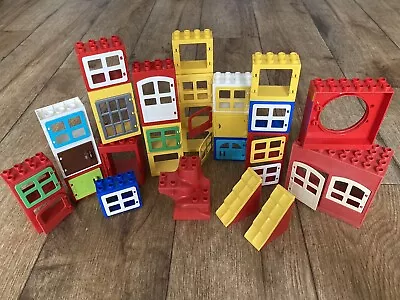 Buy Lego Duplo Windows Doors Roof Parts Bundle Some Vintage Stable Barn Prison House • 15£