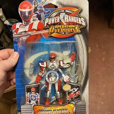 Buy NEW Bandai Power Rangers Operation Overdrive Figure MISSION RESPONSE RED RANGER • 11.66£