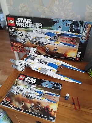 Buy Lego Star Wars Rebel U-wing Fighter 75155 Boxed & Instructions See Description • 60£
