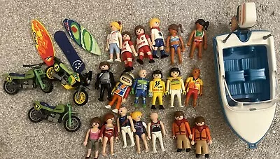 Buy 19x Playmobil Sports Figures & Accessories Gymnasts Footballers  Racers Swimmers • 24.99£