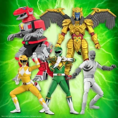 Buy Super7 MMPR Wave 1 Ultimate Figures Set Of 5 (Mighty Morphin Power Rangers) • 264.99£