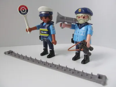 Buy Playmobil Police/city Extra Figures: Traffic Cops & Stinger Trap NEW • 7.49£