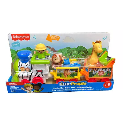 Buy Fisher Price Little People Safari Train Musical Train With Zoo Figures Brand New • 23.95£