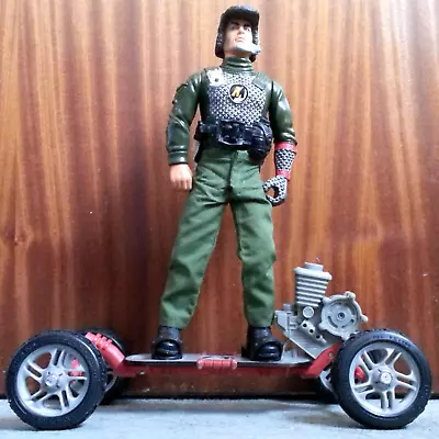 Buy Vintage Action Man Mission Grizzly Figure & Skateboard Extreme Toy By Hasbro '99 • 4.49£
