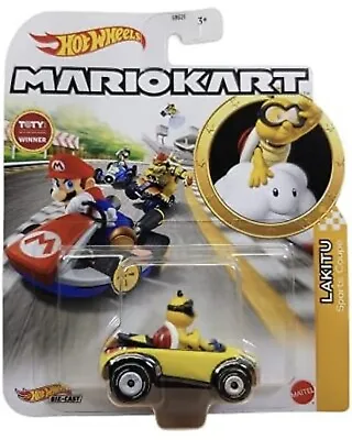 Buy Hot Wheels Mario Kart Die Cast Lakitu Sports Coupe Figure NEW FREE DELIVERY • 39.99£
