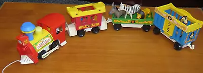 Buy Vintage Fisher Price 1973 Circus Train 991 With Little People And Animals. • 20£