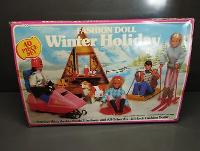 Buy New Arco Fashion Doll Winter Holiday Vintage Barbie Play Set 1984 #7695 • 62.73£