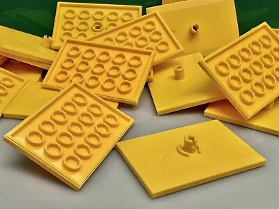 Buy LEGO Train Plate 4 X 6 Yellow Bogie 4025, From Cargo Train Set 60052, 4 Pieces • 8.49£
