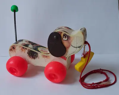 Buy Vintage Fisher Price Little Snoopy Pull-a-long Dog Toy Circa 1965 • 14.99£