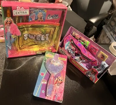 Buy 3 Barbie Gifts Creative Toy Activity Bundle Brush Pencil Case Bum Bag Party Bags • 17£