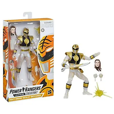 Buy Power Rangers Lightning Collection Mighty Morphin Metallic White Ranger Figure • 42.95£