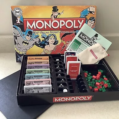 Buy Monopoly DC Comics Edition Board Game 100% Complete And Perfect Condition • 19.99£