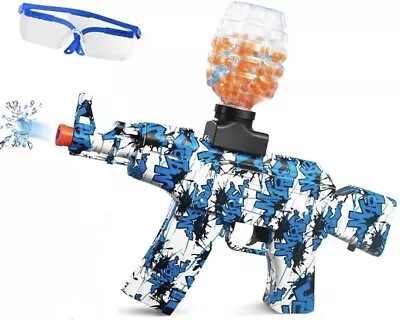 Buy Toy Gun Gel  USB Charge Gel Ball Shooter Blue AK76 Outdoor Toy Gun • 19.99£