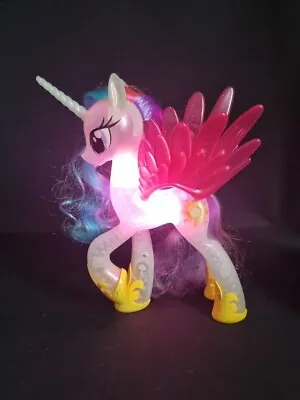 Buy My Little Pony PRINCESS CELESTIA Glitter & Glow Figure Light-Up Colour Change • 9.95£