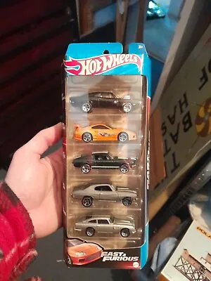 Buy Hot Wheels HLY70 Fast And Furious 5 Pack: Supra,DB5,Chevelle,Mustang,Charger • 9.99£