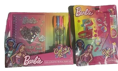 Buy Barbie Bundle Colour Reveal Diary And Colour Reveal Fun Bag • 13£