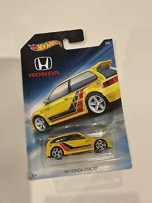 Buy Honda Civic EF Yellow 1990 Long Card Hot Wheels • 10.99£