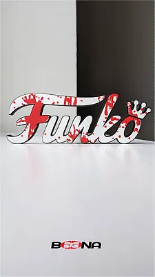 Buy FUNKO POP Freestanding Plastic Sign For Display With Figures Horror Themed Gore • 21£