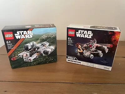 Buy LEGO STAR WARS 75295 & 75321 Microfighters - Razor Crest & Millenium Falcon New • 19.99£