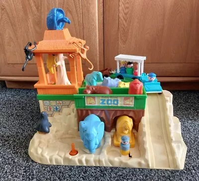 Buy Vintage 1984 Fisher Price Zoo With Tree Animals Vehicles • 24.95£