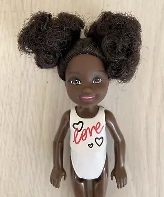 Buy Mattel Barbie Chelsea Brunette 5.5”  mini Doll, Love Heart Theme • 14.99£