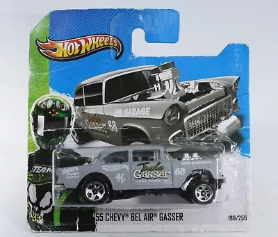 Buy Hot Wheels Very Rare 55 Chevy Gasser In Grey From HW Showroom 2013 Series X1634 • 4.99£