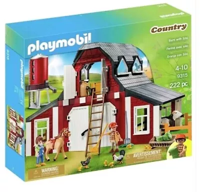 Buy Playmobil 9315 Country Barn With Silo  New Farm Animal Figures Horse Damaged Box • 29.99£