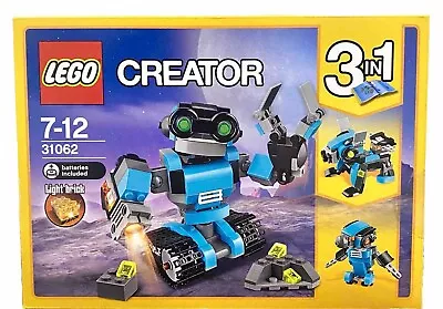 Buy Lego 31062 Creator 3-in-1 Robo Explorer New & Sealed • 24.99£