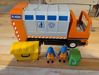 Buy Playmobil Bin Lorry With Bins & 2 Klickies Vgc • 10£