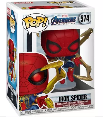 Buy Funko Pop! Marvel Avengers Endgame Iron Spider #574 Glows In The Dark  • 16.99£