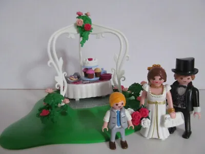 Buy Playmobil Wedding/Dollshouse Scene With Bride, Groom & Page Boy Figures NEW • 17.99£