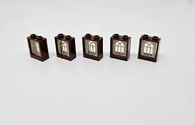 Buy LEGO Glass Arched Frame Brown Tan 1 X 2 X 2 60601 From 71043 NEW X5 (C7) • 4.99£