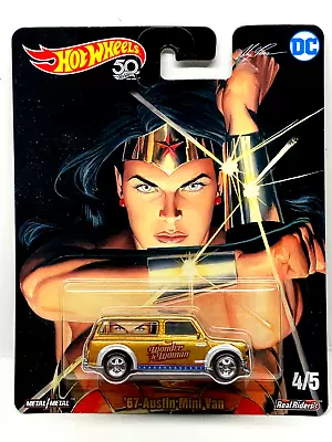 Buy Hot Wheels Pop Culture DC Comics Justice League WONDER WOMAN '67 AUSTIN MINI VAN • 7.62£