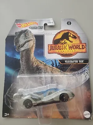 Buy Hot Wheels® Character Cars Jurassic World Dominion Velociraptor 'Blue' • 12.99£