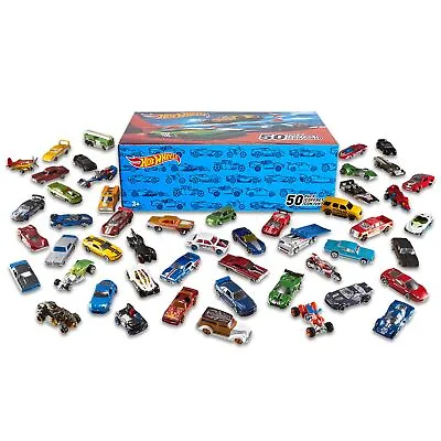 Buy Hot Wheels 50-Car Pack Of 1:64 Scale Vehicles Individually Packaged • 10£
