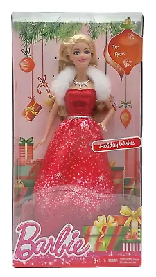 Buy 2014 Holiday Wishes Barbie Doll / Mattel CCP45 / NrfB, Original Packaging • 51.93£